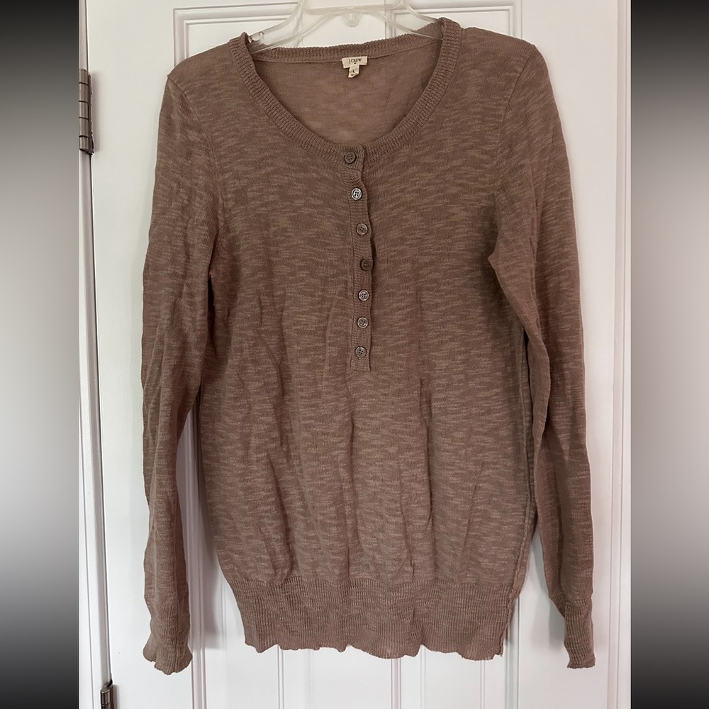 J.Crew Linen/Cotton Blend Sweater
